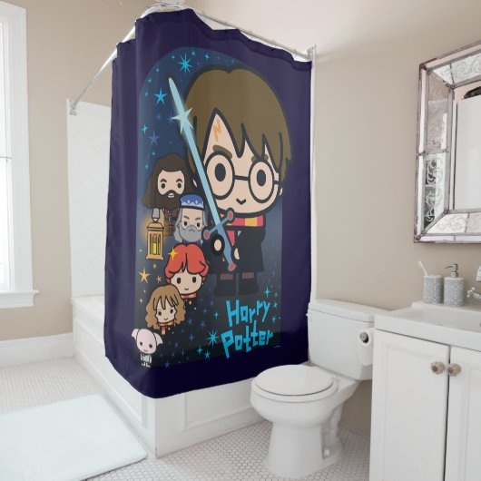Cartoon Harry Potter Chamber of Secrets Graphic Duschvorhang (Beispiel)