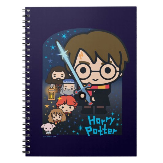 Cartoon Harry Potter Chamber of Secrets Graphic Notizblock (Vorderseite)