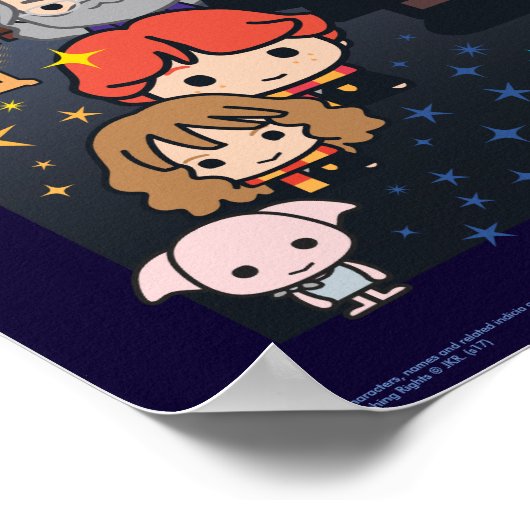 Cartoon Harry Potter Chamber of Secrets Graphic Poster (Ecke)