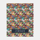 Cartoon Harry Potter Character | Add Your Name Fleecedecke (Vorderseite)