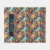 Cartoon Harry Potter Character | Add Your Name Fleecedecke (Vorderseite (Horizontal))