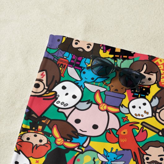 Cartoon Harry Potter Character Toss Pattern Strandtuch (Beispiel)