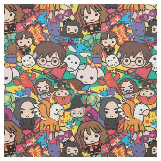 Cartoon-Harry-Potter-Charakter-Wurfvorlage Stoff (Muster)