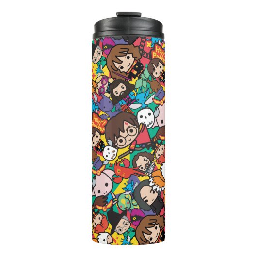 Cartoon-Harry-Potter-Charakter-Wurfvorlage Thermosbecher (Vorderseite)