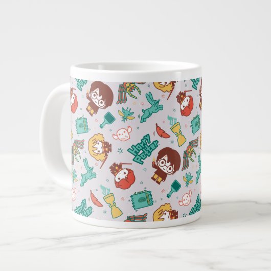 Cartoon HARRY POTTER™ Creations & Spells Pattern Jumbo-Tasse (Vorderseite Links)