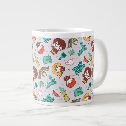 Cartoon HARRY POTTER™ Creations & Spells Pattern Jumbo-Tasse (Vorderseite Rechts)