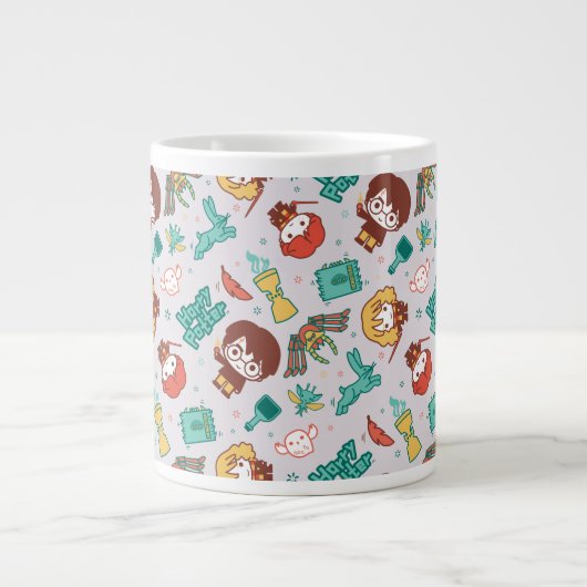Cartoon HARRY POTTER™ Creations & Spells Pattern Jumbo-Tasse (Vorderseite)