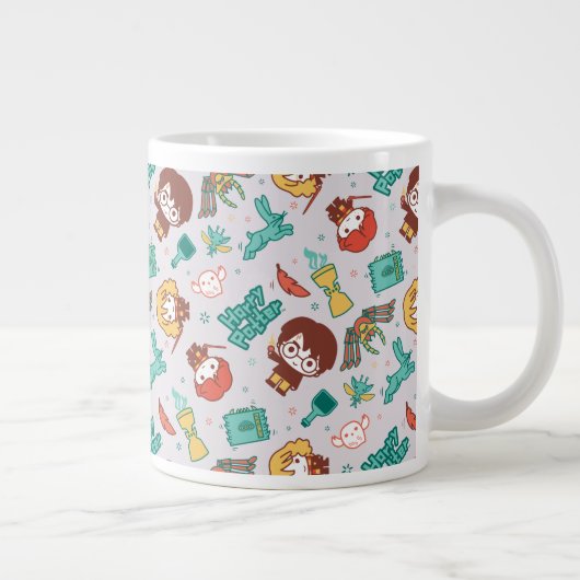 Cartoon HARRY POTTER™ Creations & Spells Pattern Jumbo-Tasse (Rechts)