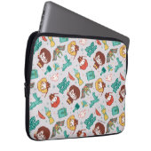 Cartoon HARRY POTTER™ Creations & Spells Pattern Laptopschutzhülle (Vorne Rechts)