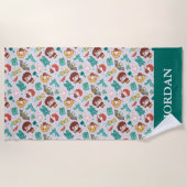 Cartoon HARRY POTTER™ Creations & Spells Pattern Strandtuch (Vorderseite)