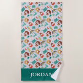 Cartoon HARRY POTTER™ Creations & Spells Pattern Strandtuch (Vorderseite)