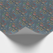 Cartoon Harry Potter Cross-Stitch Collage Geschenkpapier (Ecke)