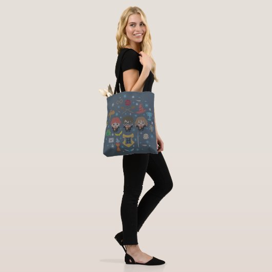 Cartoon Harry Potter Cross-Stitch Collage Tasche (Am Model)