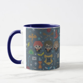 Cartoon Harry Potter Cross-Stitch Collage Tasse