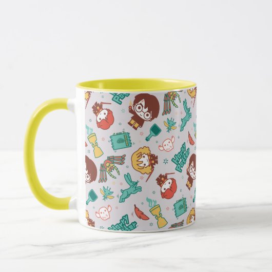 Cartoon HARRY POTTER™ Kreaturen & Zauber Muster Tasse (Links)
