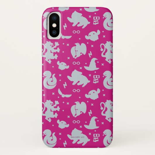 Cartoon Harry Potter Magic Icons Toss Pattern Case-Mate iPhone Hülle (Rückseite)