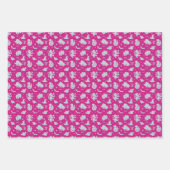 Cartoon Harry Potter Magic Icons Toss Pattern Geschenkpapier Set (Vorderseite)