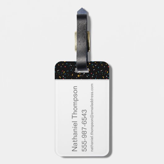 Cartoon Harry Potter Quidditch Seeker Gepäckanhänger (Rückseite vertikal)