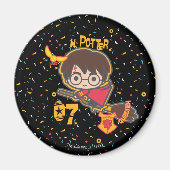 Cartoon Harry Potter Quidditch Seeker Magnet (Vorne)