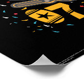 Cartoon Harry Potter Quidditch Seeker Poster (Ecke)