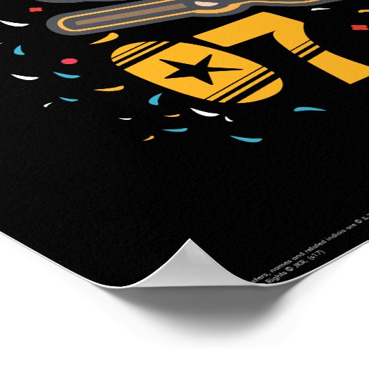 Cartoon Harry Potter Quidditch Seeker Poster (Ecke)