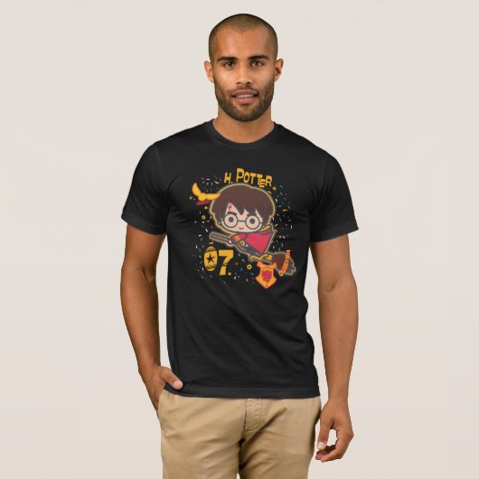 Cartoon Harry Potter Quidditch Seeker T-Shirt (Vorne ganz)