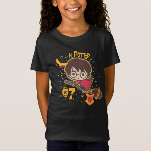 Cartoon Harry Potter Quidditch Seeker T-Shirt (Vorderseite)