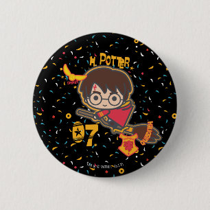 Cartoon Harry Potter Quidditch Sucher Button
