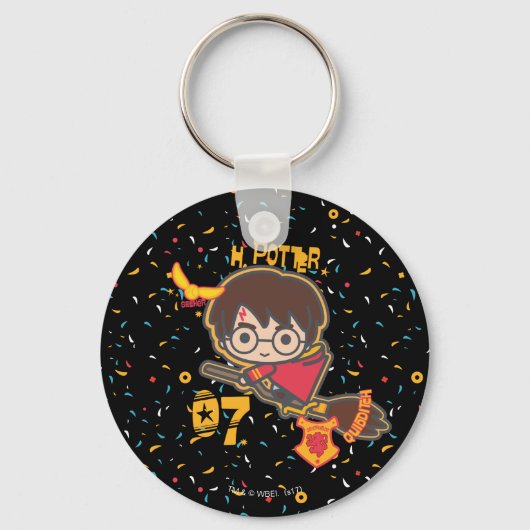 Cartoon Harry Potter Quidditch Sucher Schlüsselanhänger (Vorderseite)