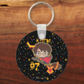 Cartoon Harry Potter Quidditch Sucher Schlüsselanhänger (Vorderseite)