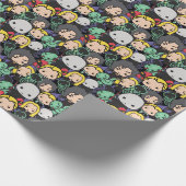 Cartoon Harry Potter Todeesseaters Toss Pattern Geschenkpapier (Ecke)
