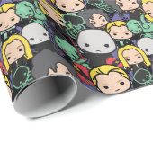 Cartoon Harry Potter Todeesseaters Toss Pattern Geschenkpapier (Rolleneckpunkt)