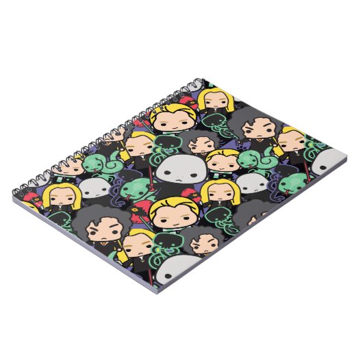 Cartoon Harry Potter Todeesseaters Toss Pattern Notizblock (Linke Seite)
