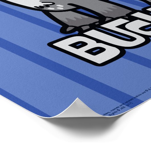 Cartoon Harry Potter und Buckbeak Poster (Ecke)