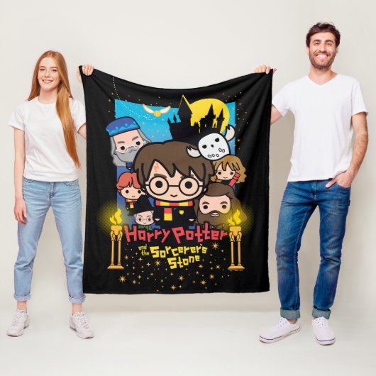 Cartoon Harry Potter und der Stein des Zauberers Fleecedecke (Beispiel)