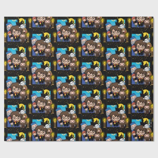 Cartoon Harry Potter und der Stein des Zauberers Geschenkpapier (Flach)