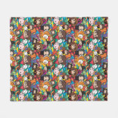 Cartoon Harry Potter-Zeichen-Toss-Muster Fleecedecke (Vorderseite (Horizontal))