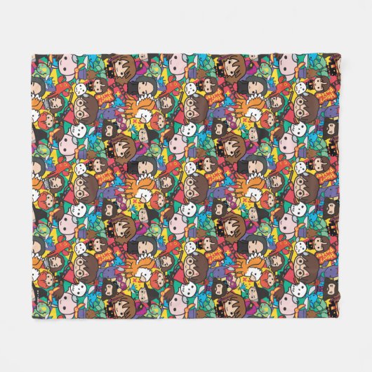 Cartoon Harry Potter-Zeichen-Toss-Muster Fleecedecke (Vorderseite (Horizontal))