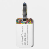 Cartoon Harry Potter-Zeichen-Toss-Muster Gepäckanhänger (Rückseite vertikal)