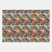 Cartoon Harry Potter-Zeichen-Toss-Muster Geschenkpapier Set (Vorderseite 3)