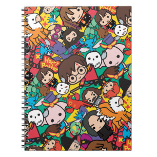 Cartoon Harry Potter-Zeichen-Toss-Muster Notizblock
