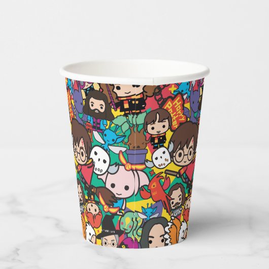Cartoon Harry Potter-Zeichen-Toss-Muster Pappbecher (Rechts)