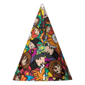 Cartoon Harry Potter-Zeichen-Toss-Muster Partyhütchen (Rückseite)