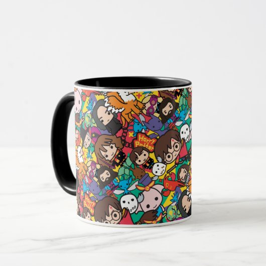 Cartoon Harry Potter-Zeichen-Toss-Muster Tasse (Vorderseite Links)