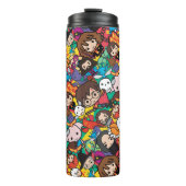 Cartoon Harry Potter-Zeichen-Toss-Muster Thermosbecher (Vorderseite)