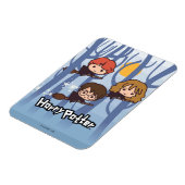 Cartoon Harry, Ron & Hermione, der in Holz fliegt Magnet (Linke Seite)