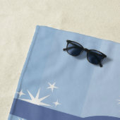 Cartoon Harry, Ron, & Hermione Flying In Woods Strandtuch (Beispiel)