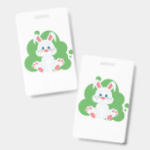 Cartoon-Hasen-Glanz Ausweis (Front & Back)