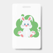 Cartoon-Hasen-Glanz Ausweis (Back)