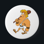 Cartoon Hercules Greek Mythology Hero with Club Button<br><div class="desc">Make a statement with this classic custom round button pin. Featuring a scratch-resistant mylar coating and a secure safety pin back, this durable accessory is perfect for expressing your personality on jackets, backpacks, or hats. Use it for political campaigns, school spirit, birthday party favors, or as a unique collectible. The...</div>